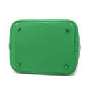 エルメス HERMES ピコタンロックMM モノクローム バンブー トリヨンクレマンス ハンドバッグ 緑 グリーン金具