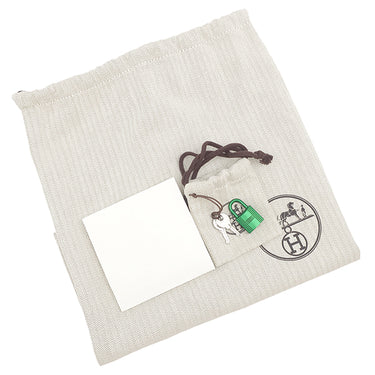 エルメス HERMES ピコタンロックMM モノクローム バンブー トリヨンクレマンス ハンドバッグ 緑 グリーン金具