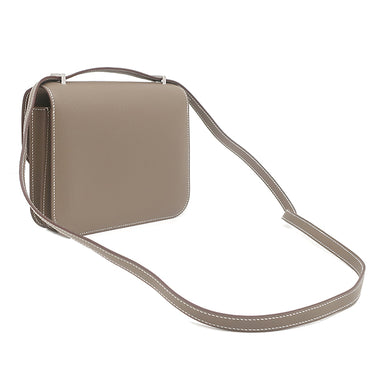 エルメス HERMES コンスタンス ミニ 3 ミロワール エトゥープ ヴォーエプソン ショルダーバッグ シルバー金具 新品 未使用 グレージュ