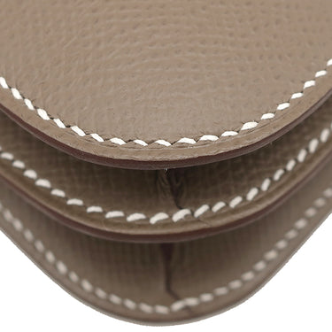 エルメス HERMES コンスタンス ミニ 3 ミロワール エトゥープ ヴォーエプソン ショルダーバッグ シルバー金具 新品 未使用 グレージュ