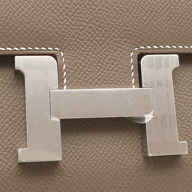 エルメス HERMES コンスタンス ミニ 3 ミロワール エトゥープ ヴォーエプソン ショルダーバッグ シルバー金具 新品 未使用 グレージュ