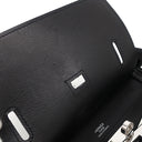 エルメス HERMES ジプシエール ミニ ブラック エバーカラー ショルダーバッグ シルバー金具 黒