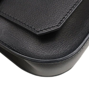 エルメス HERMES ジプシエール ミニ ブラック エバーカラー ショルダーバッグ シルバー金具 黒