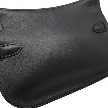 エルメス HERMES ジプシエール ミニ ブラック エバーカラー ショルダーバッグ シルバー金具 黒