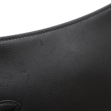 エルメス HERMES ジプシエール ミニ ブラック エバーカラー ショルダーバッグ シルバー金具 黒