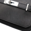 エルメス HERMES ジプシエール ミニ ブラック エバーカラー ショルダーバッグ シルバー金具 黒