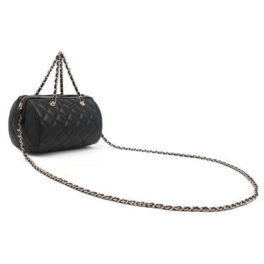 シャネル CHANEL マトラッセ ミニボストンバッグ AP4474 B10583 ブラック カーフ キャビアスキン 2WAYバッグ シャンパンゴールド金具 新品 未使用 黒 チェーンショルダー