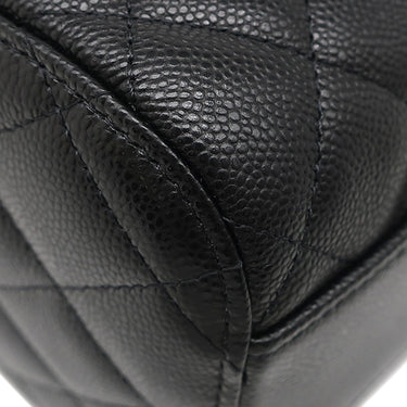 シャネル CHANEL マトラッセ ミニボストンバッグ AP4474 B10583 ブラック カーフ キャビアスキン 2WAYバッグ シャンパンゴールド金具 新品 未使用 黒 チェーンショルダー