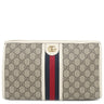 グッチ GUCCI オフィディア GG 598234 ベージュ×ホワイト GGスプリームキャンバス ポーチ ゴールド金具 クラッチバッグ セカンドバッグ