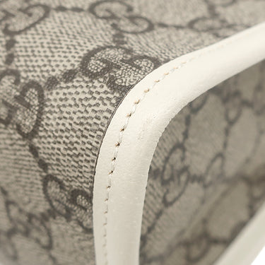 グッチ GUCCI オフィディア GG 598234 ベージュ×ホワイト GGスプリームキャンバス ポーチ ゴールド金具 クラッチバッグ セカンドバッグ