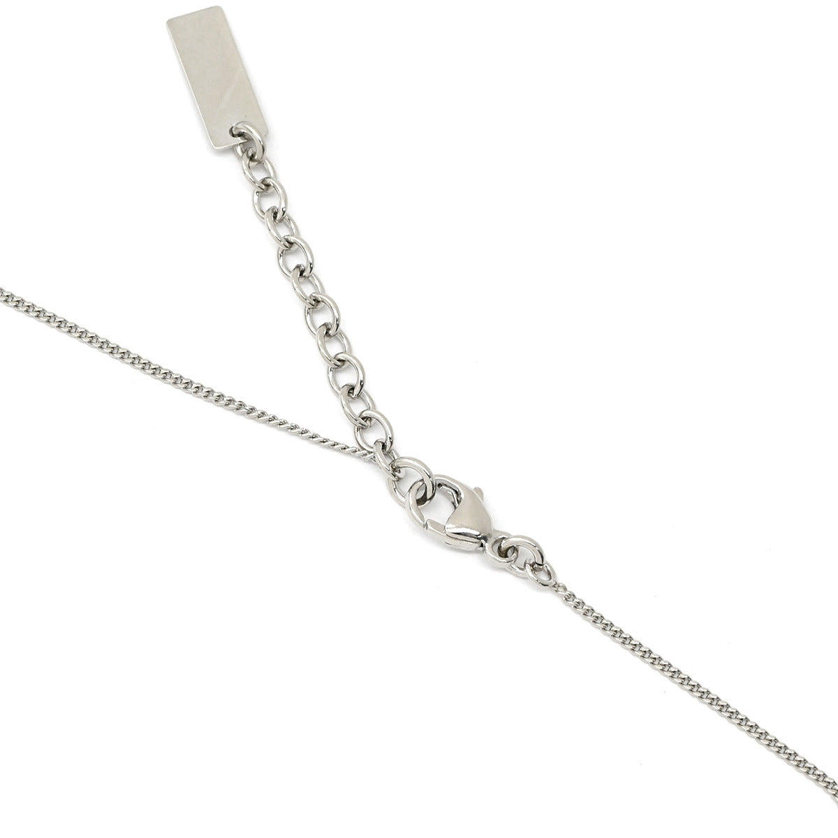 サンローラン SAINT LAURENT YSL ロゴ シルバー メタル ブレスレット