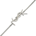 サンローラン SAINT LAURENT YSL ロゴ シルバー メタル ブレスレット チェーンブレス