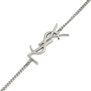 サンローラン SAINT LAURENT YSL ロゴ シルバー メタル ブレスレット チェーンブレス