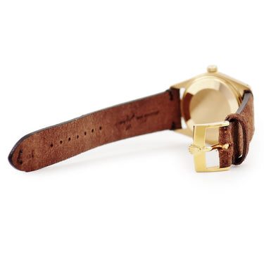 腕時計 ロレックス ROLEX オイスターパーペチュアル デイト 1504/8 自動巻き メンズ 25番台 K18YG無垢 ヴィンテージ モローベゼル