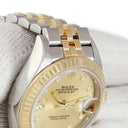 腕時計 ロレックス ROLEX デイトジャスト 279173G ランダム番 自動巻き レディース ランダム番 K18YG×SS 純正ダイヤ スターダイヤ シャンパン