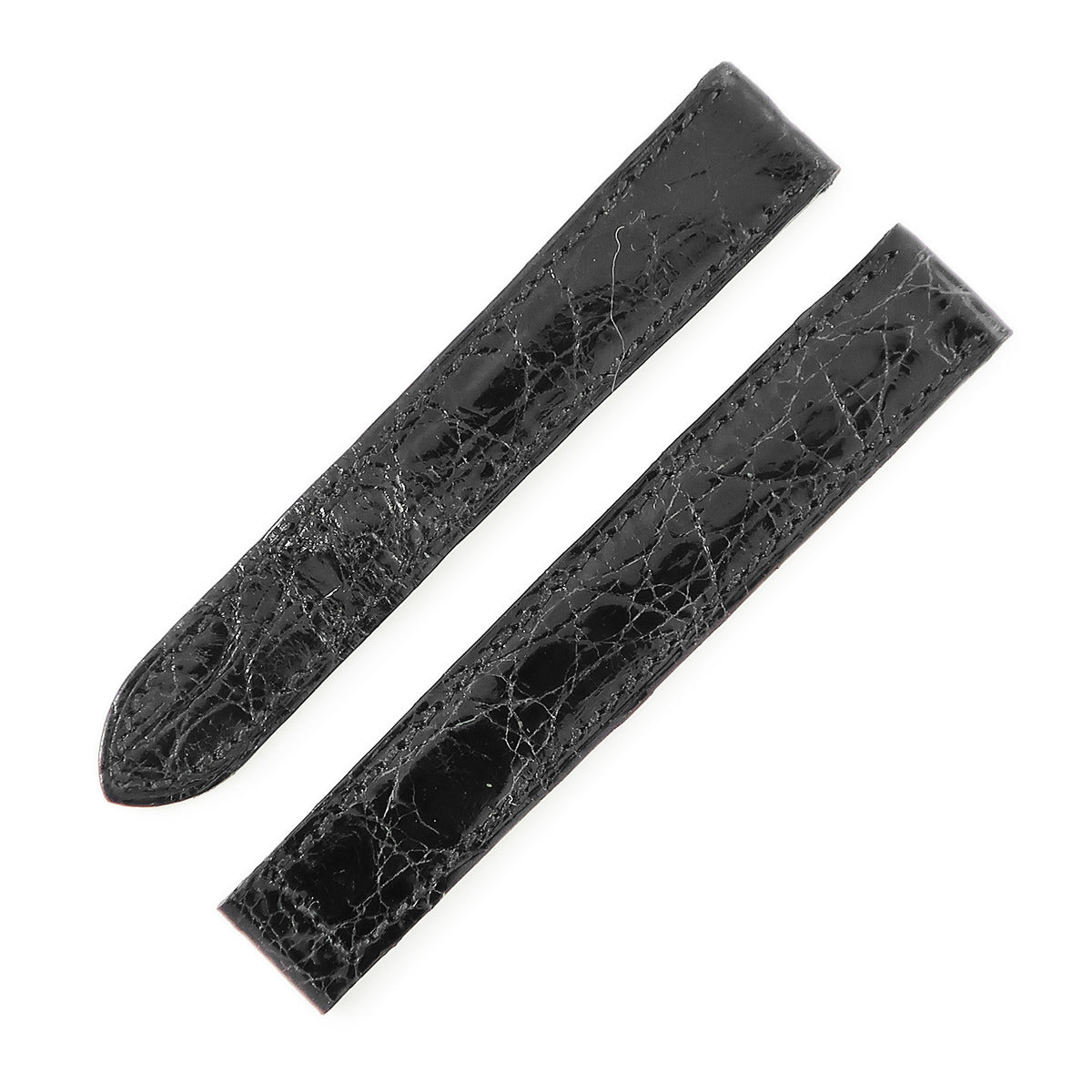 新品未使用 カルティエ Cartier 腕時計 純正クロコベルト カルティエ Cartier 純正 クロコバンド ブラック クロコダイル 腕時計