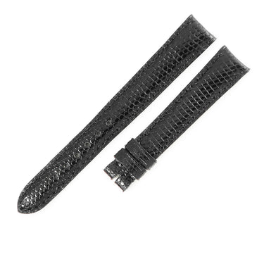 ショーメ CHAUMET アノー用 リザードバンド ブラック リザード 腕時計パーツ 新品未使用 純正 替え ベルト ストラップ 14ｍｍ ブラック 黒
