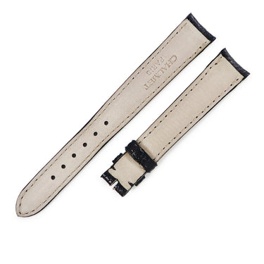 ショーメ CHAUMET アノー用 リザードバンド ブラック リザード 腕時計パーツ 新品未使用 純正 替え ベルト ストラップ 14ｍｍ ブラック 黒