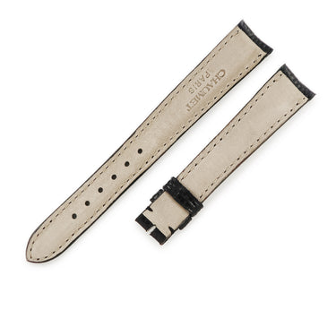 ショーメ CHAUMET アノー用 リザードバンド ブラック リザード 腕時計パーツ 新品未使用 純正 替え ベルト ストラップ 14ｍｍ ブラック 黒