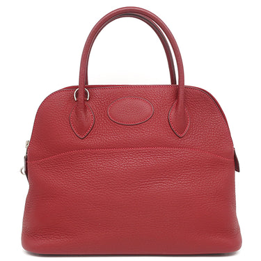 エルメス HERMES ボリード31 ルビー トリヨンクレマンス 2WAYバッグ シルバー金具 赤 ショルダー