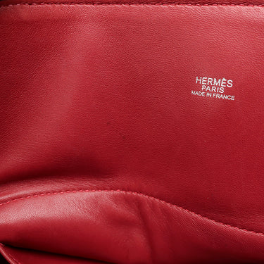 エルメス HERMES ボリード31 ルビー トリヨンクレマンス 2WAYバッグ シルバー金具 赤 ショルダー