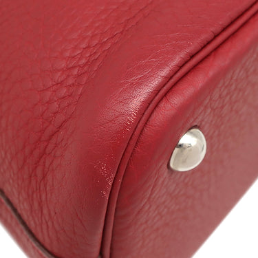 エルメス HERMES ボリード31 ルビー トリヨンクレマンス 2WAYバッグ シルバー金具 赤 ショルダー