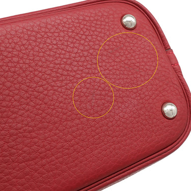 エルメス HERMES ボリード31 ルビー トリヨンクレマンス 2WAYバッグ シルバー金具 赤 ショルダー