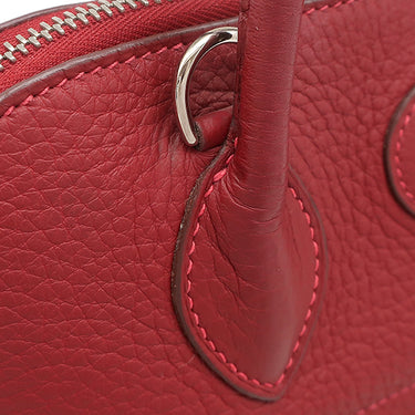 エルメス HERMES ボリード31 ルビー トリヨンクレマンス 2WAYバッグ シルバー金具 赤 ショルダー