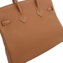 エルメス HERMES バーキン25 オフィサー ゴールド×ジョーヌアンブレ トゴ ヴォースイフト ハンドバッグ シルバー金具