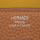 エルメス HERMES バーキン25 オフィサー ゴールド×ジョーヌアンブレ トゴ ヴォースイフト ハンドバッグ シルバー金具
