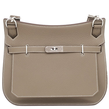 エルメス HERMES ジプシエール28 エトゥープ トリヨンクレマンス ショルダーバッグ シルバー金具 グレージュ