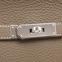 エルメス HERMES ジプシエール28 エトゥープ トリヨンクレマンス ショルダーバッグ シルバー金具 グレージュ