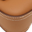 エルメス HERMES デッラ カヴァッレリア ミニ ゴールド ヴォーエプソン ショルダーバッグ シルバー金具 茶