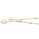ヴァンクリーフアーペル Van Cleef & Arpels マジック アルハンブラ 6チーフ VCARD79100 パールホワイトXイエローゴールド K18YG マザーオブパール ネックレス 18K 750AU シェル