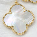 ヴァンクリーフアーペル Van Cleef & Arpels マジック アルハンブラ 6チーフ VCARD79100 パールホワイトXイエローゴールド K18YG マザーオブパール ネックレス 18K 750AU シェル