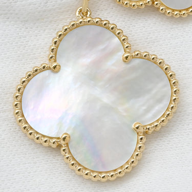 ヴァンクリーフアーペル Van Cleef & Arpels マジック アルハンブラ 6チーフ VCARD79100 パールホワイトXイエローゴールド K18YG マザーオブパール ネックレス 18K 750AU シェル
