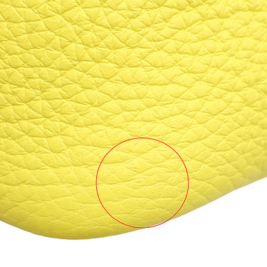 エルメス HERMES ピコタンロック PM ライム トリヨンクレマンス ハンドバッグ シルバー金具 黄色 鍵・カデナ欠品