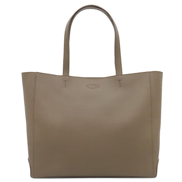トッズ TODS レザー ショッピング バッグ ミディアム XBMMDNA7300UBL9O73 ベージュ カーフ トートバッグ シルバー金具 ハンドバッグ