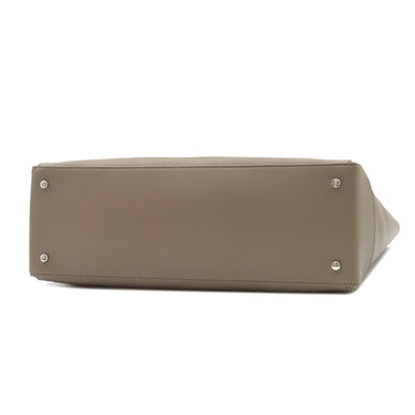 トッズ TODS レザー ショッピング バッグ ミディアム XBMMDNA7300UBL9O73 ベージュ カーフ トートバッグ シルバー金具 ハンドバッグ