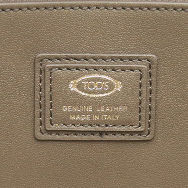 トッズ TODS レザー ショッピング バッグ ミディアム XBMMDNA7300UBL9O73 ベージュ カーフ トートバッグ シルバー金具 ハンドバッグ