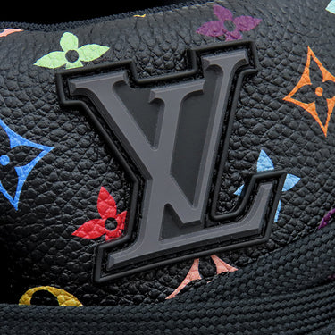 ルイヴィトン LOUIS VUITTON LV × TM LV トレイナー ブラック×マルチカラー レザー #5 スニーカー 新品 未使用 黒 村上隆