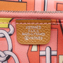 エルメス HERMES アザップロング シルクイン トフィ ヴォーエプソン 長財布 シルバー金具 茶 ラウンドファスナー