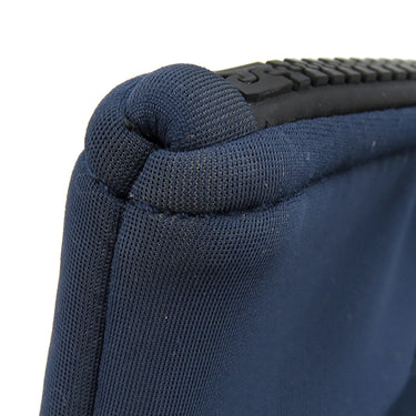 エルメス HERMES トゥルースフラット ネオバン MM ネイビー ナイロン ポリアミド エラスタン ポーチ マットブラック金具 紺 ウエットスーツ風 ボンディング