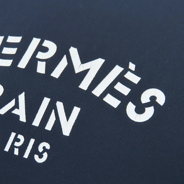 エルメス HERMES トゥルースフラット ネオバン MM ネイビー ナイロン ポリアミド エラスタン ポーチ マットブラック金具 紺 ウエットスーツ風 ボンディング