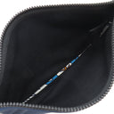 エルメス HERMES トゥルースフラット ネオバン MM ネイビー ナイロン ポリアミド エラスタン ポーチ マットブラック金具 紺 ウエットスーツ風 ボンディング