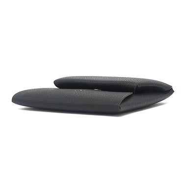 エルメス HERMES バスティア ヴェルソ ブラック×グリメイヤー ヴォーエプソン コインケース シルバー金具 【PO品】 黒 グレー バイカラー