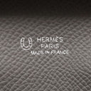 エルメス HERMES バスティア ヴェルソ ブラック×グリメイヤー ヴォーエプソン コインケース シルバー金具 【PO品】 黒 グレー バイカラー