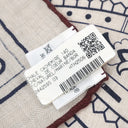 エルメス HERMES カレ140 カレジェアン ナチュラル×マリン×ブラウン カシミヤ シルク ストール 【Cheval de Coeur Bandana /シュヴァル ドゥ クール バンダナ】 2025AW