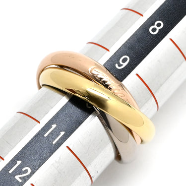 カルティエ Cartier トリニティ クラシック ホワイトゴールド×イエローゴールド×ピンクゴールド K18WG K18YG K18PG #50(JP10) リング 指輪 3カラー 3連リング 18K 750 10号