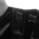 エルメス HERMES ケリー28 外縫い ブラック ボックスカーフ ハンドバッグ ゴールド金具 黒 ショルダーストラップ欠品